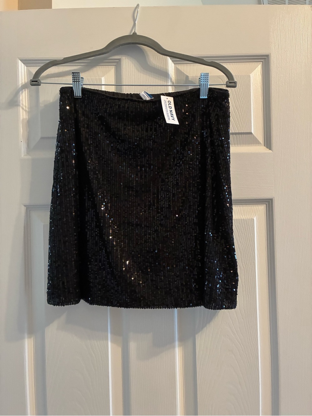 Old Navy Black Sequin Mini Skirt - Sparkle A-Line